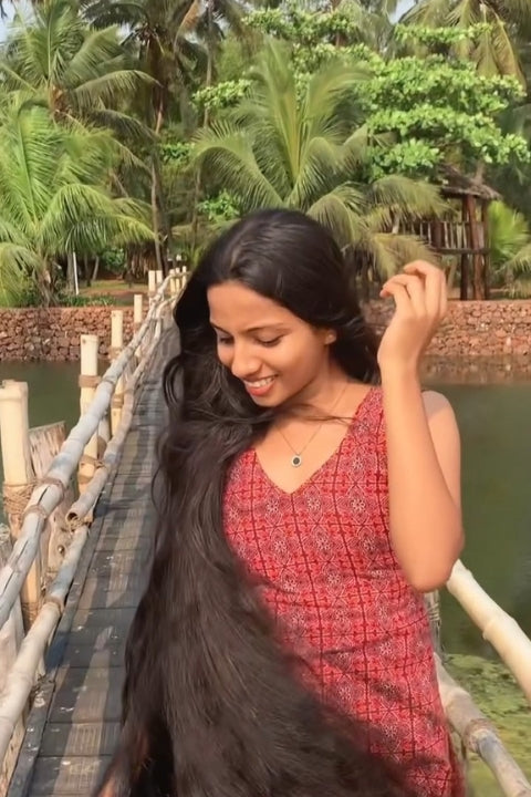 Sleeveless Red Kurti with Traditional Prints Graceful Indian Ethnic Wear for Women