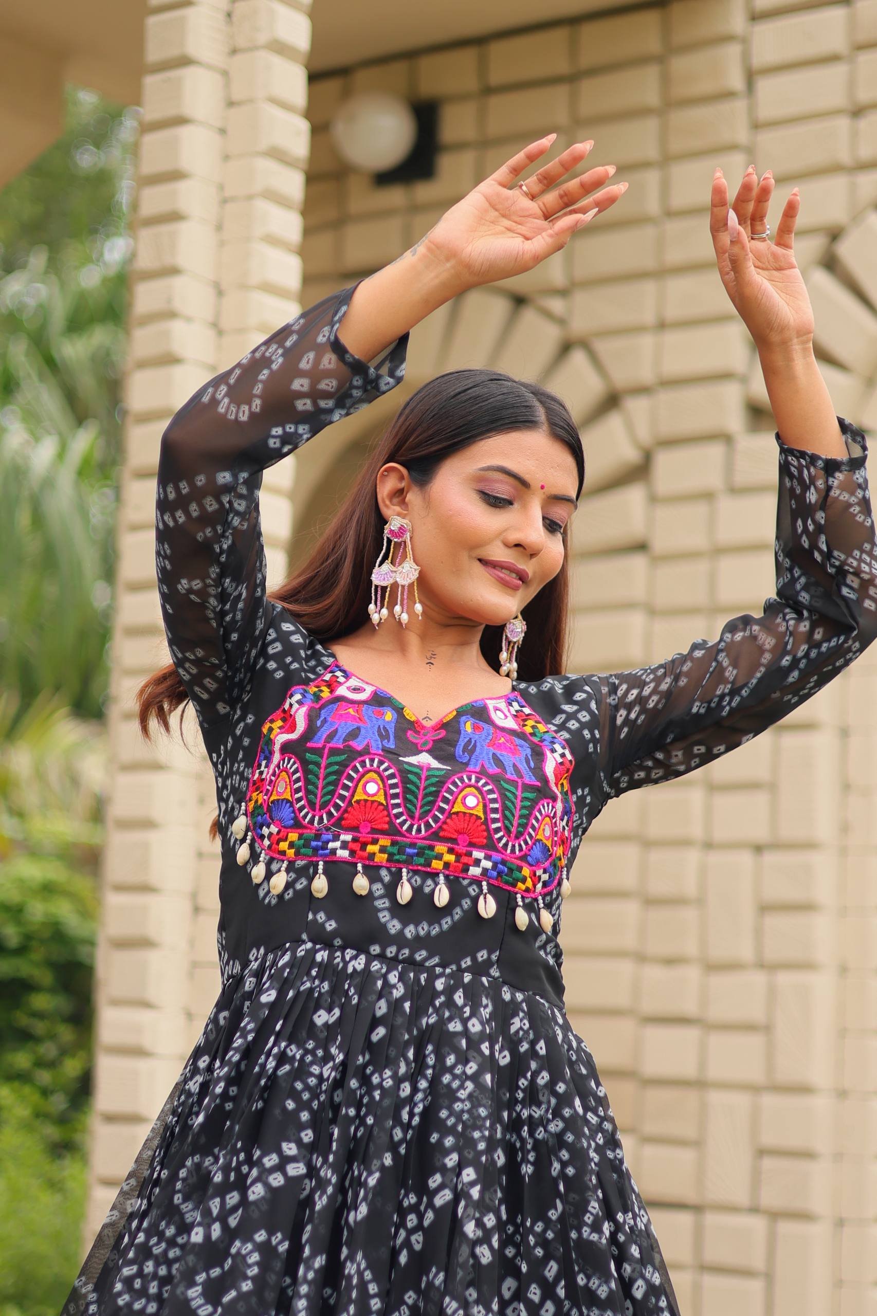 Traditional & Modern Ethnic Wear Stunning Bandhani Gowns